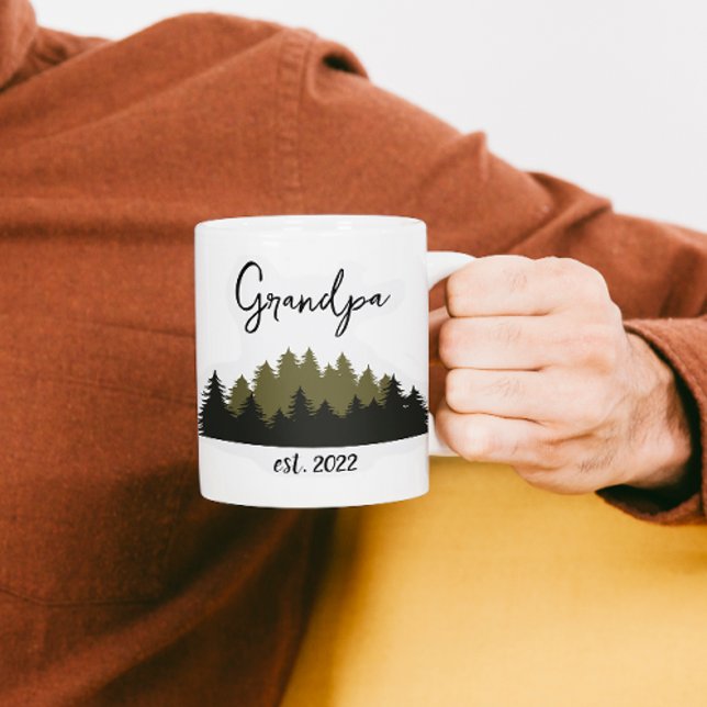 CUSTOMIZABLE Grandpa Date - First time Grandpa Coffee Mug (Creator Uploaded)