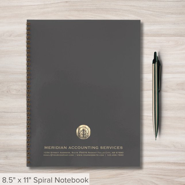 Customizable Gray Gold Professional Notebook (Creator Uploaded)