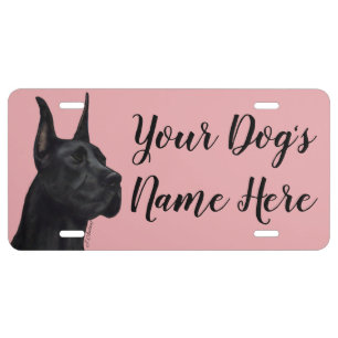 Customizable Great Dane Kennel Name Plate
