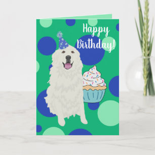 Customizable Great Pyrenees  Birthday Card