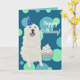 Customizable Great Pyrenees Birthday Card