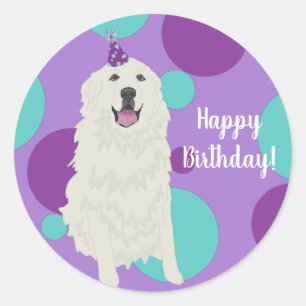 Customizable Great Pyrenees  Classic Round Sticker