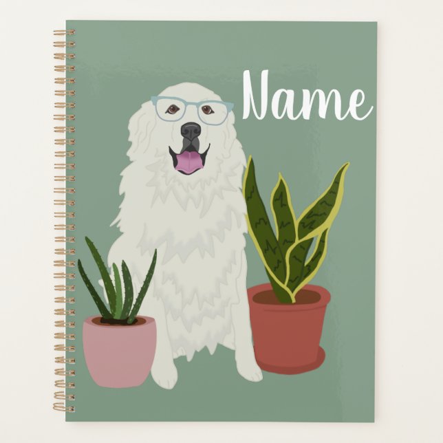 Customizable Great Pyrenees Planner (Front)