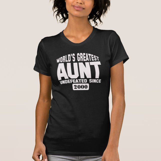 Customizable Greatest Aunt T-Shirt (Front)