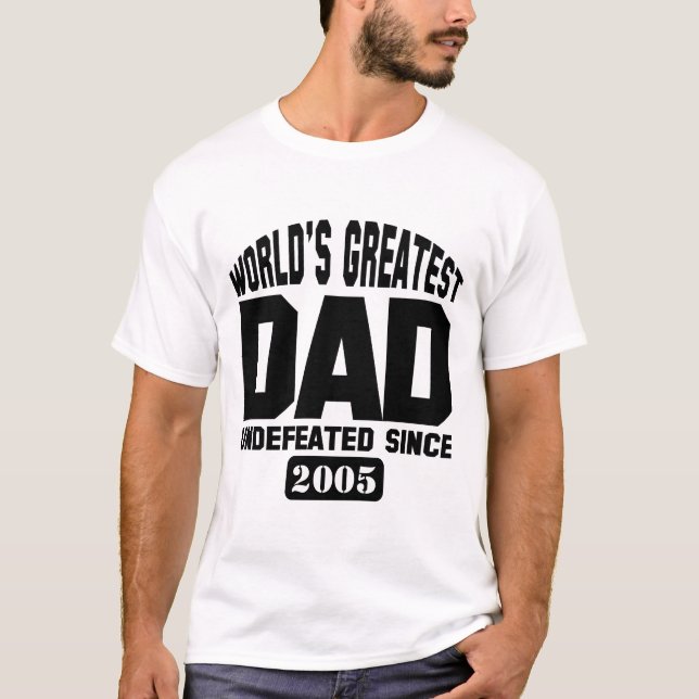 Customizable Greatest Dad T-Shirt (Front)