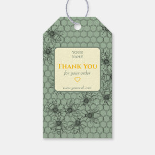 Customizable Green Business Thank You Tag