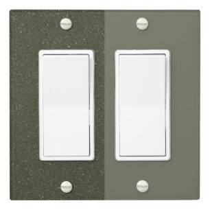 Customizable Green Dual Texture Light Switch Cover