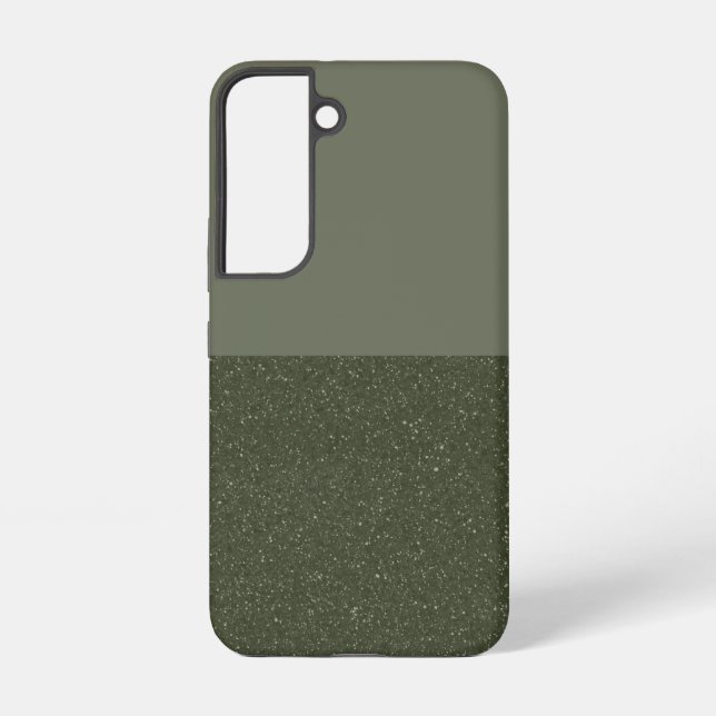 Customizable Green Duo-Tone Galaxy S22 Case (Back)