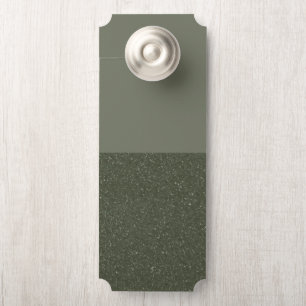 Customizable Green Speckled Door Hanger