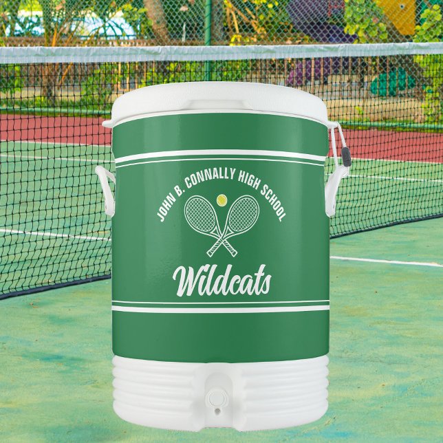 Customizable Green Tennis Team Beverage Cooler (Creator Uploaded)