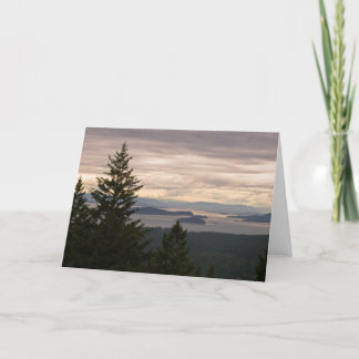 Customizable Greeting Card: San Juan Islands Pano Card