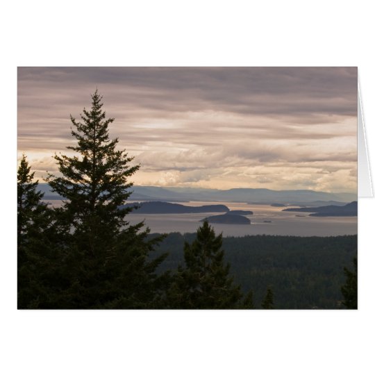 Customizable Greeting Card: San Juan Islands Pano Card