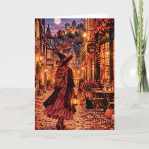 Customizable Greeting Stolberg Germany Witch Fall Card