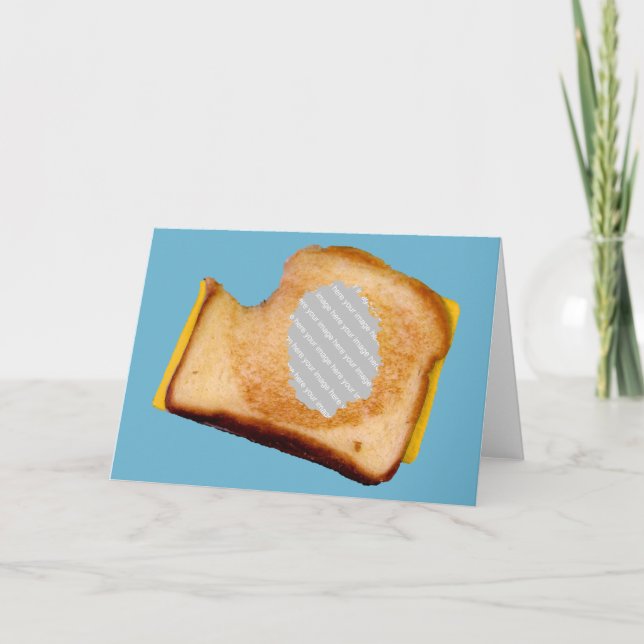 Customizable Grilled Cheese Sandwich Card (Front)