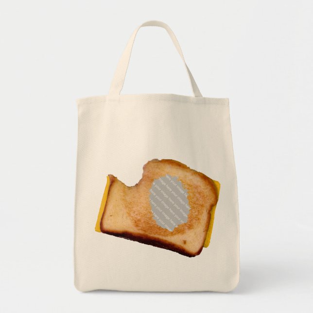 Customizable Grilled Cheese Sandwich Tote Bag (Front)