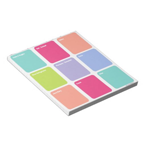 Customizable Grocery Shopping List Note Pad Zazzle