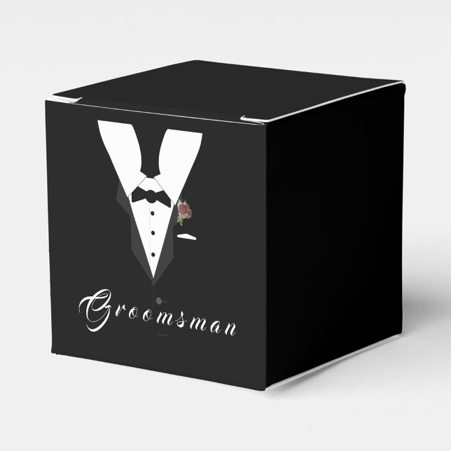 Customizable Groomsman Favor Box (Creator Uploaded)