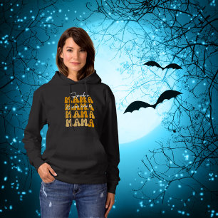 Customizable Groovy Halloween Mama funny halloween Hoodie