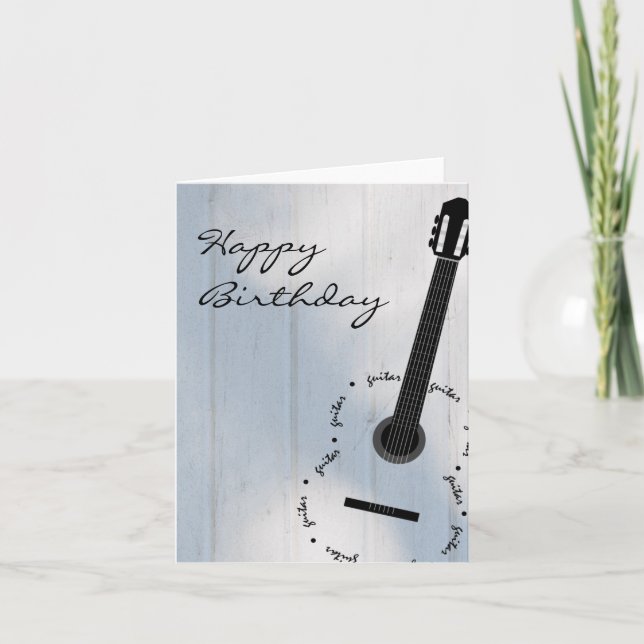 Customizable Guitar Card (Front)