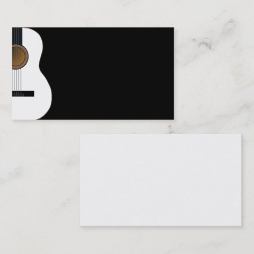 Customizable Guitar Music Business Card | Zazzle