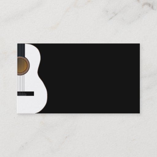 Customizable Customizable Guitar Music Business Card
