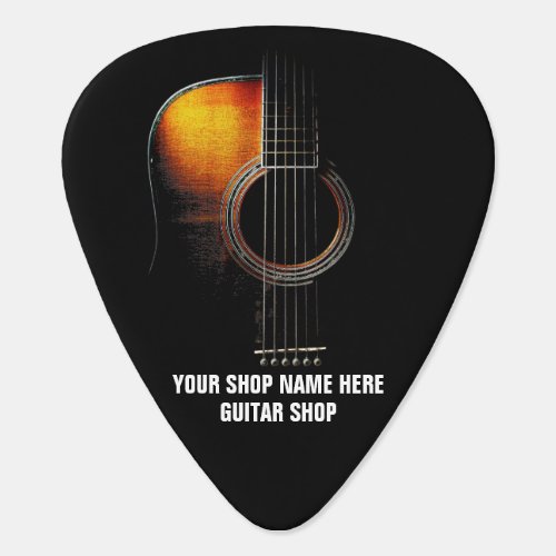 Customizable Guitar Pick Guitar Shop or Teacher