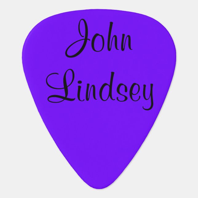Customizable Guitar Picks - Add Your Name - Bands (Front)