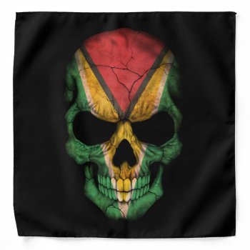 Customizable Guyanese Flag Skull Bandana by UniqueFlags at Zazzle