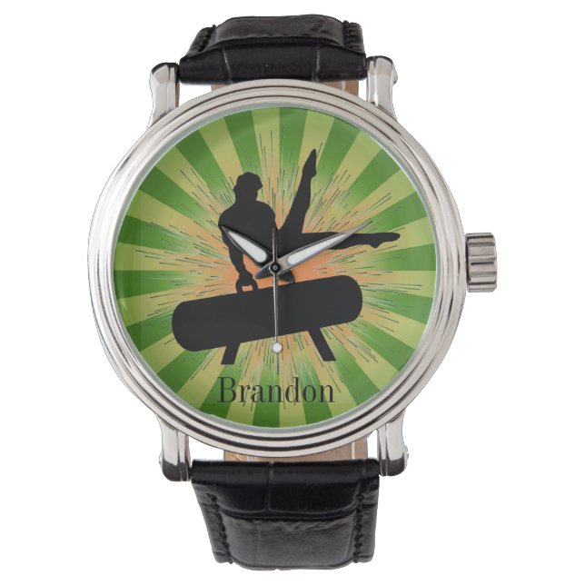 Customizable Gymnastics Design Watch (Front)