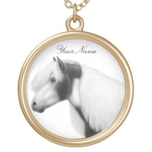 Customizable Gypsy Vanner Cob Horse Necklace