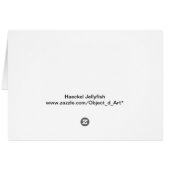 Customizable Haeckel Jellyfish Cards (Back Horizontal)