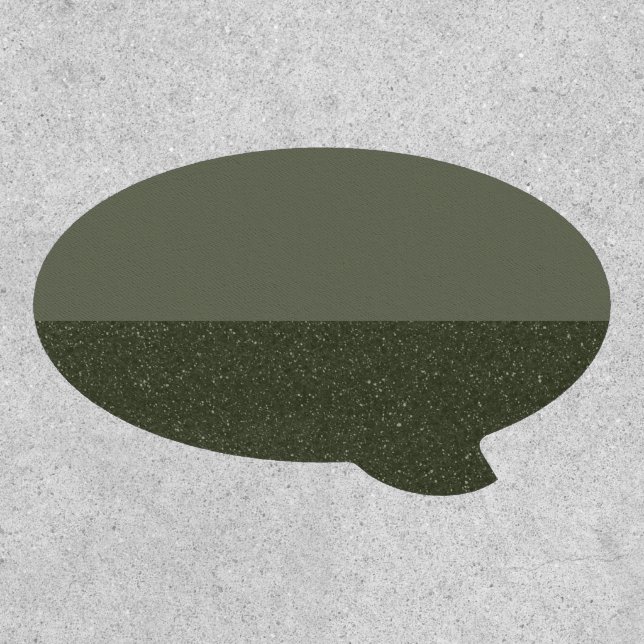 Customizable Half-Matte Half-Textured Green Patch (Front)