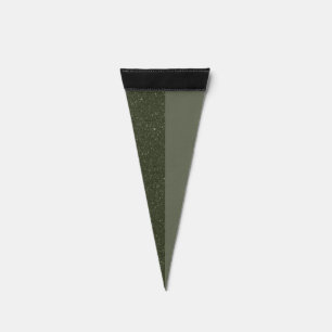 Customizable Half-Moss Half-Noise Pennant Flag