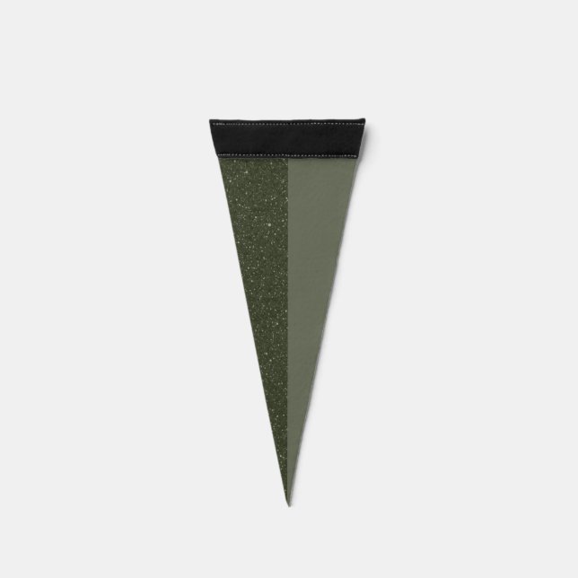 Customizable Half-Moss Half-Noise Pennant Flag (Front)