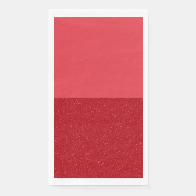 Customizable Half Tomato Red Guest Paper Napkin (Front)