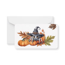 Customizable Halloween Flat Note Card