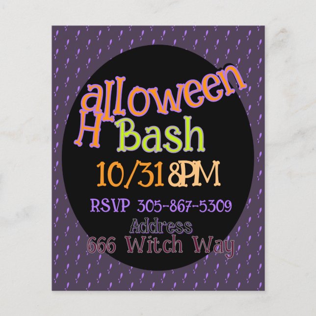 Customizable Halloween Flyer (Front)