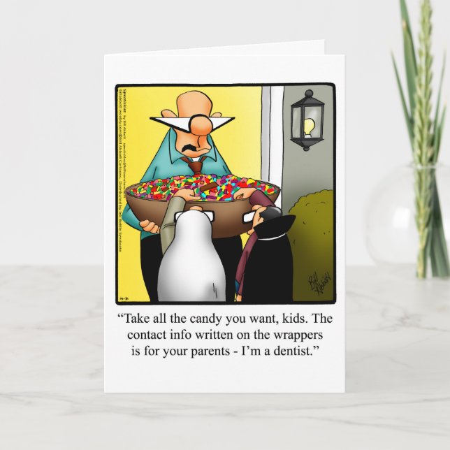 Customizable Halloween Humor Greeting Card (Front)