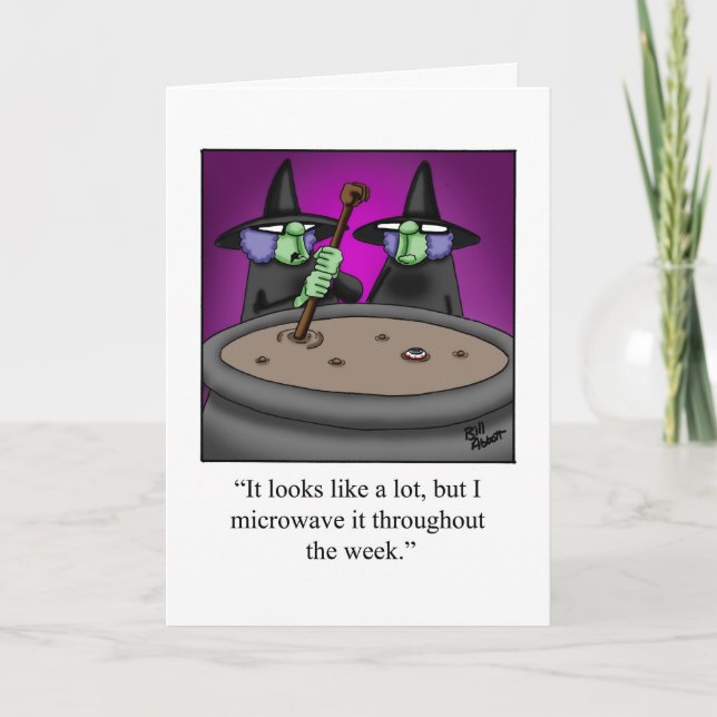 Customizable Halloween Humor Greeting Card (Front)