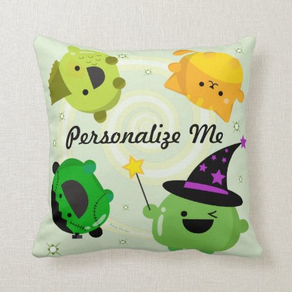 Customizable Halloween - Mochi Witch Hocus Pocus Throw Pillow