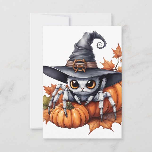 Customizable Halloween Response Card (Front)