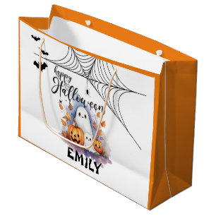 Customizable Halloween Trick or Treat Bag Large   