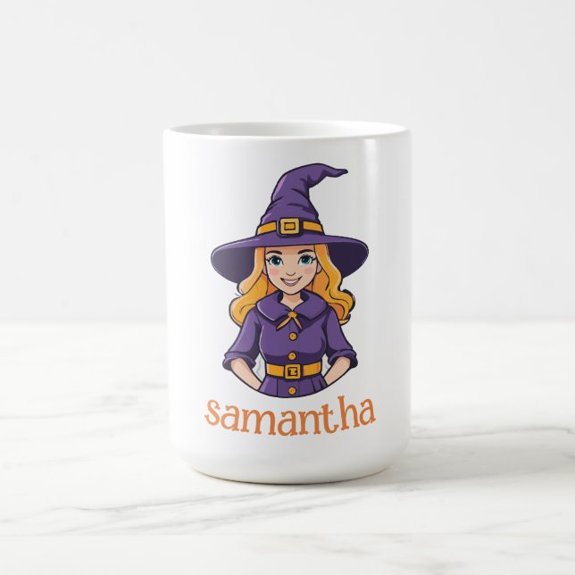 Customizable Halloween Witch Coffee Mug (Center)