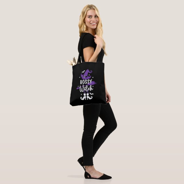 Customizable Halloween Witch Tote Bag (On Model)
