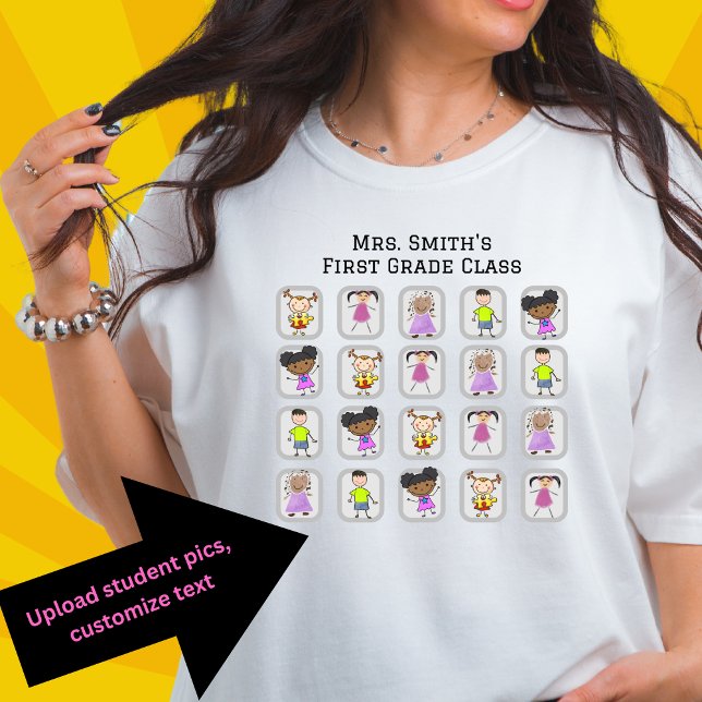 Customizable Hand Drawn Student Picture T-Shirt (Creator Uploaded)