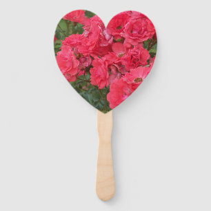 Customizable hand fan - Salmon colored Roses