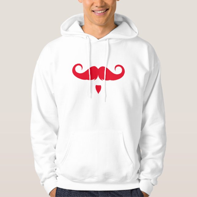Customizable Handlebar Moustache Hoodie (Front)