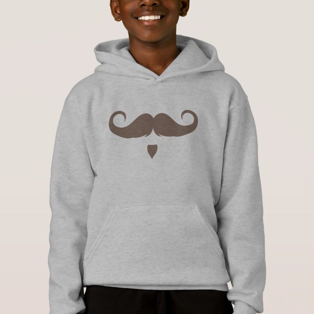 Customizable Handlebar Moustache Hoodie (Front)