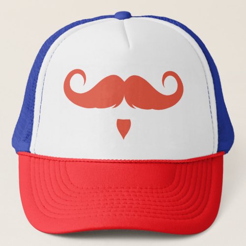 Customizable Handlebar Moustache Trucker Hat