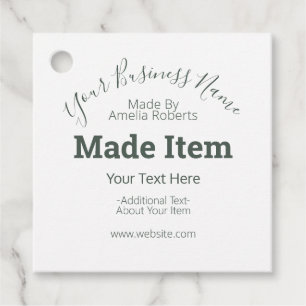 Customizable Handmade Hobby Craft DIY Business Favor Tags